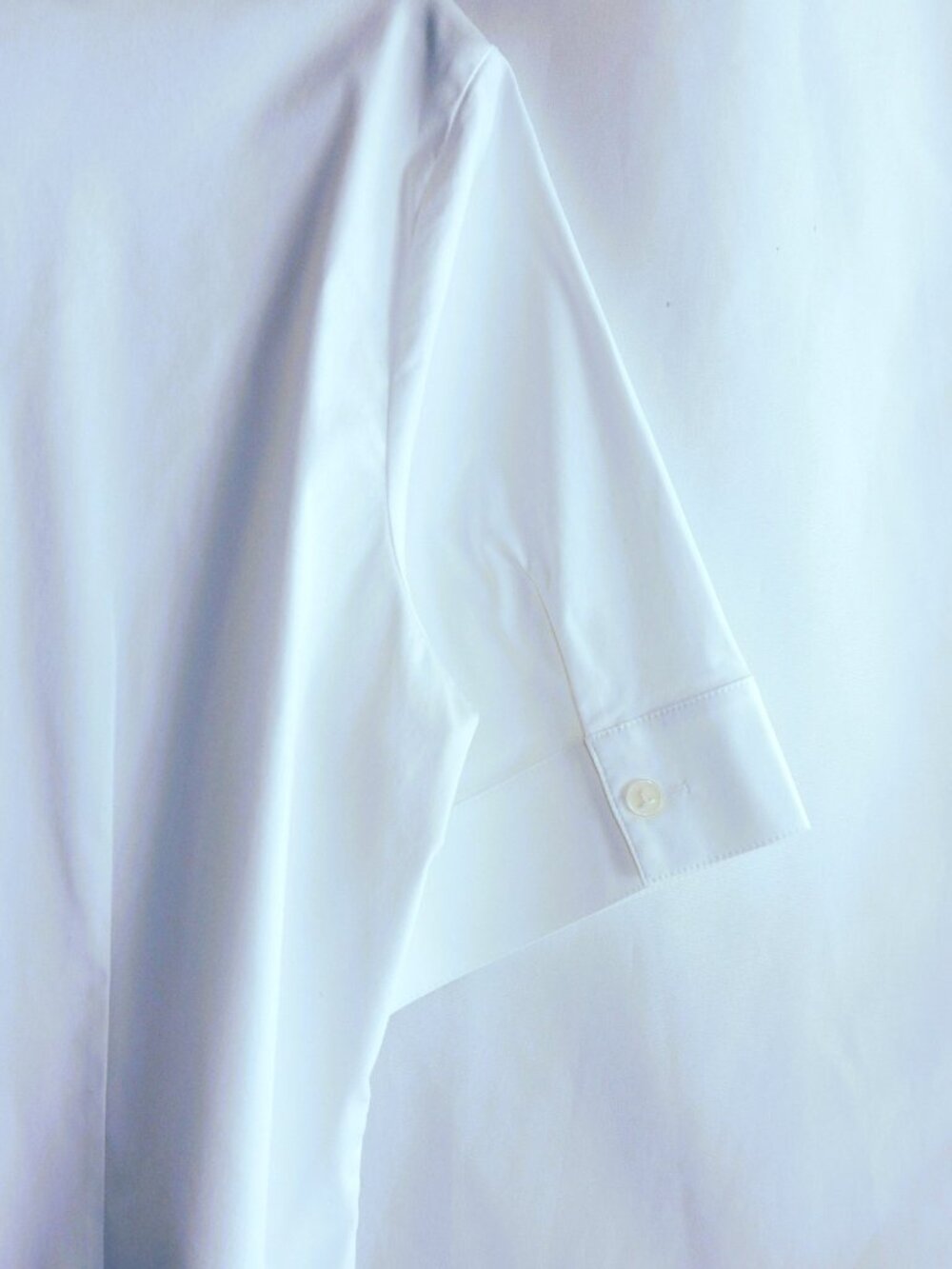 Lafayette 148 New York White Short Sleeve Blouse in Size 10 - Picture 4 of 4